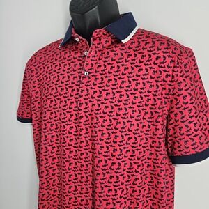 Jaxson Maximus Shark Attack Sarasota Polo Shirt Mens Size Medium Golf Travel